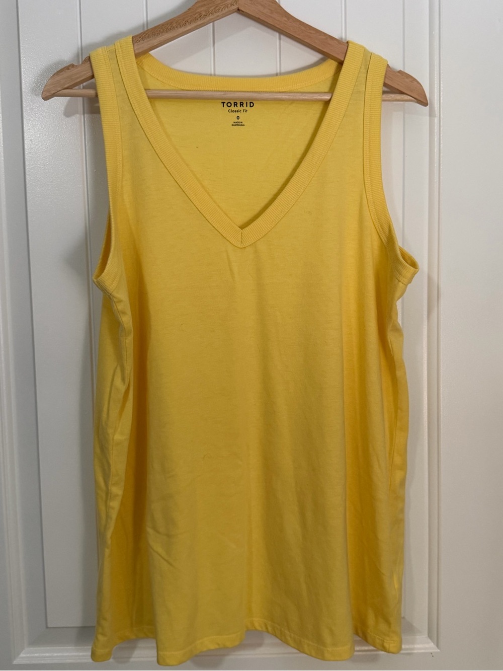 torrid Bright Yellow V-Neck Tank